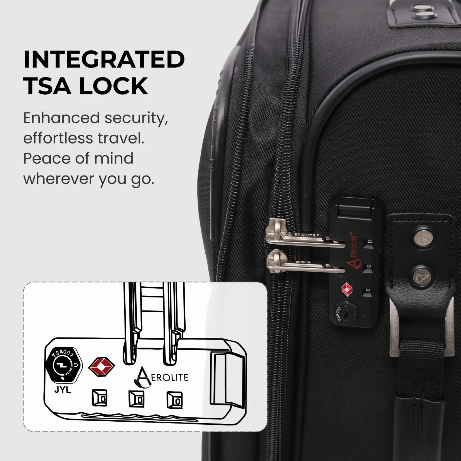 Aerolite Premium 28 Inch Expandable Large Suitcase 103L-120L Lightweight Soft Shell Checked Luggage with Reinforced Metal Frame, Japanese YKK Zips, TSA Lock & Silent Dual Spinner Wheels - Image 13