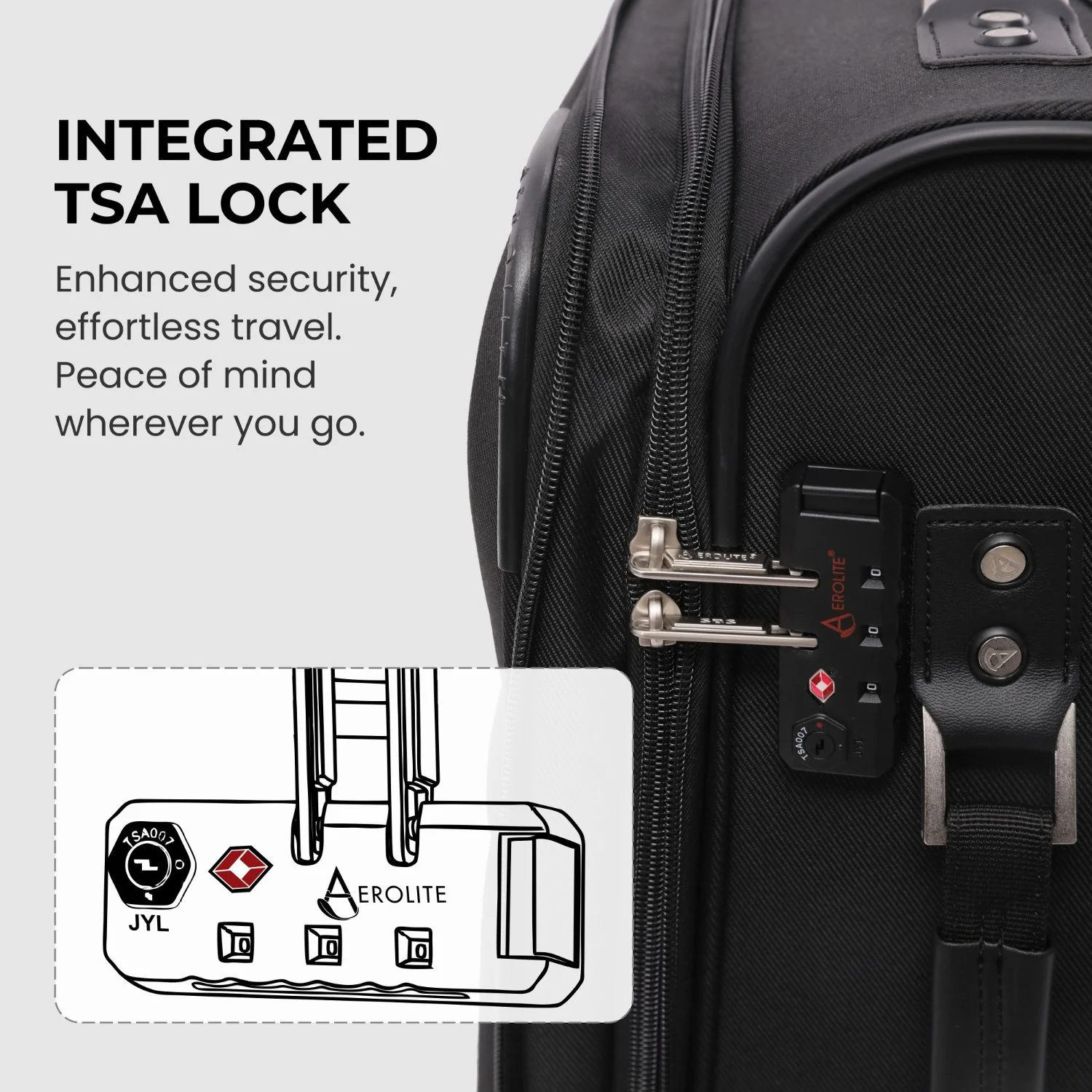 Aerolite Premium 32 Inch Extra Large Expandable Suitcase 150L-172L Lightweight Soft Shell Checked Luggage with Reinforced Metal Frame, Japanese YKK Zips, TSA Lock & Silent Dual Spinner Wheels - Image 14