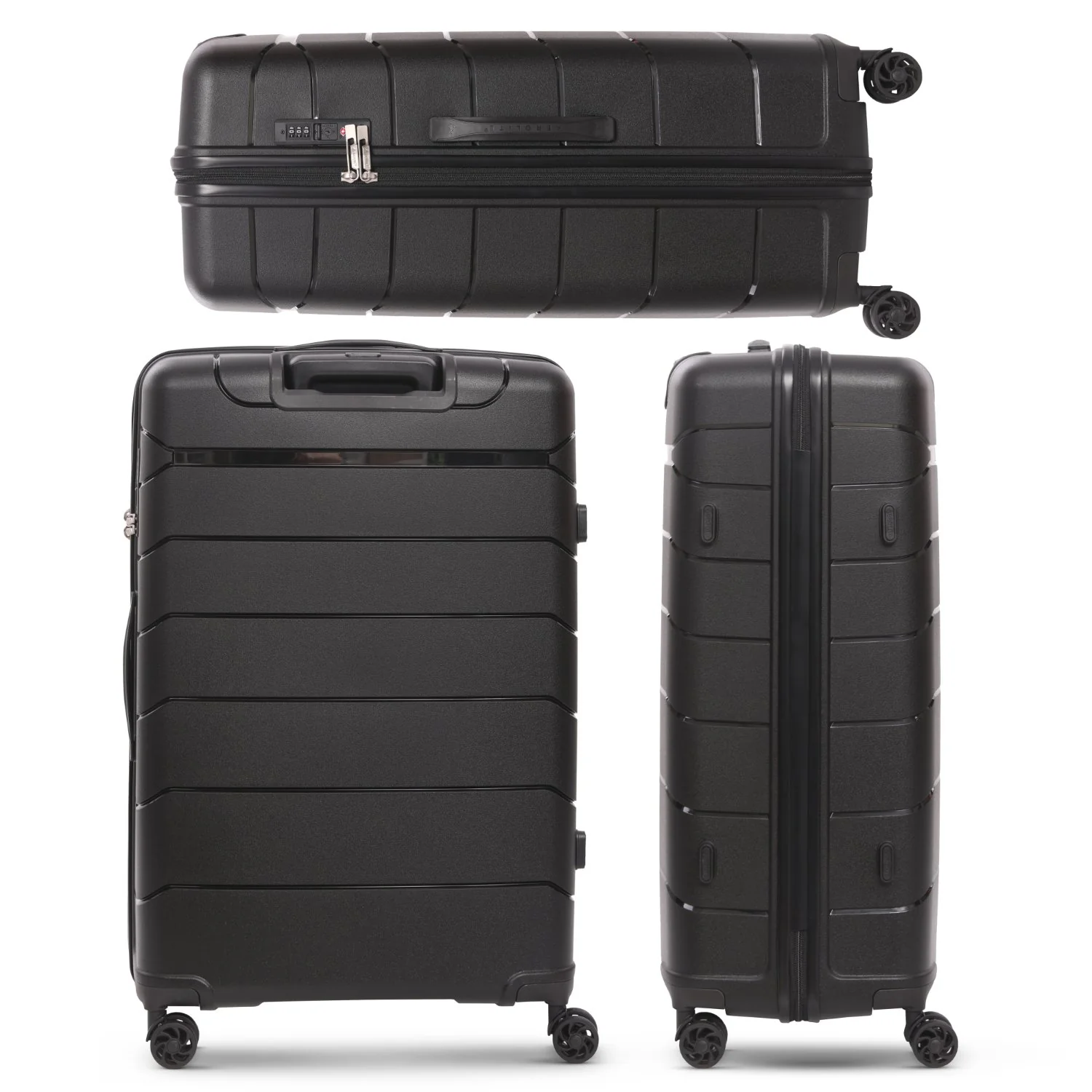 Aerolite Large Lightweight 100L Polypropylene (PP) 28" Check-In Suitcase – Hard Shell Luggage with Spinner Wheels, Japanese YKK Zippers, TSA Lock & Waterproof Pocket, Black - Image 5
