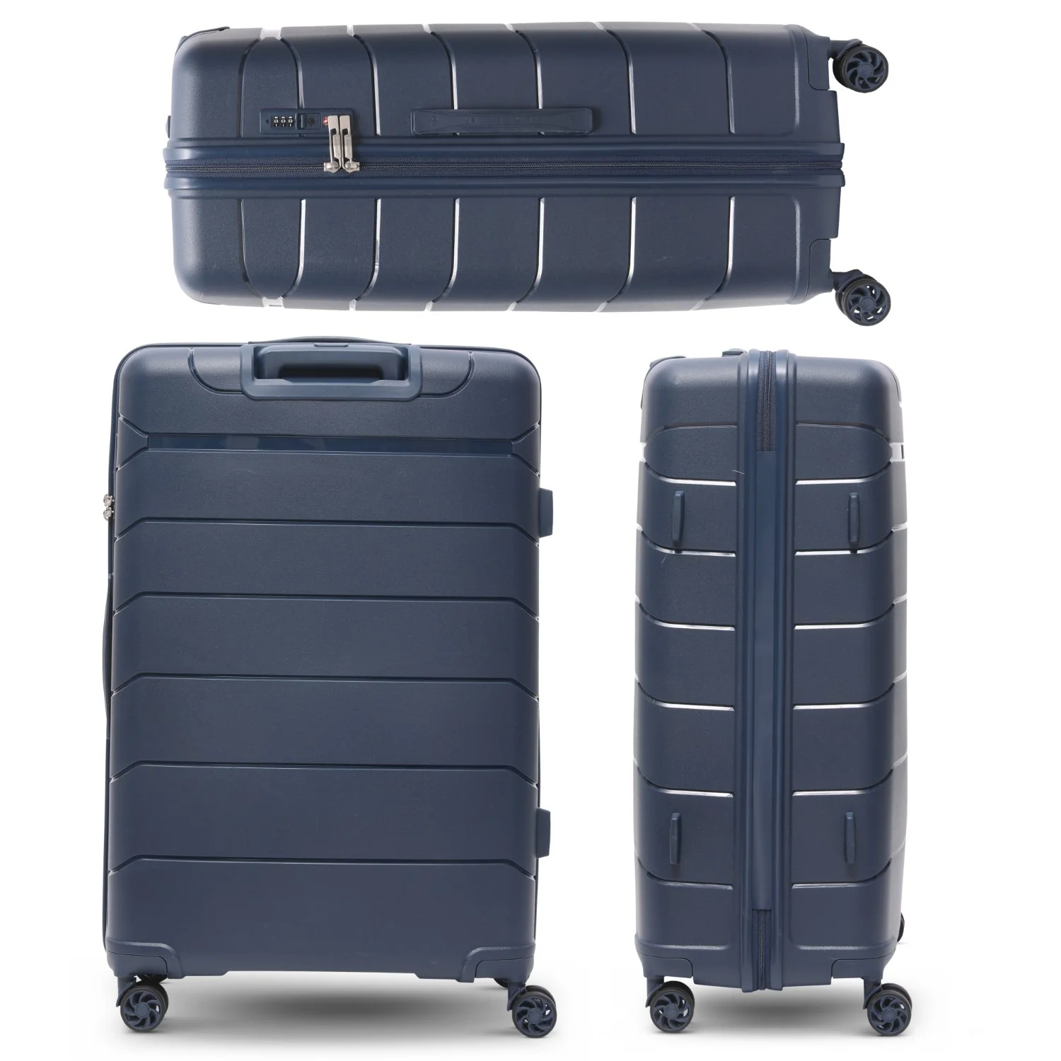 Aerolite Large Lightweight 100L Polypropylene (PP) 28" Check-In Suitcase – Hard Shell Luggage with Spinner Wheels, Japanese YKK Zippers, TSA Lock & Waterproof Pocket, Navy - Image 5