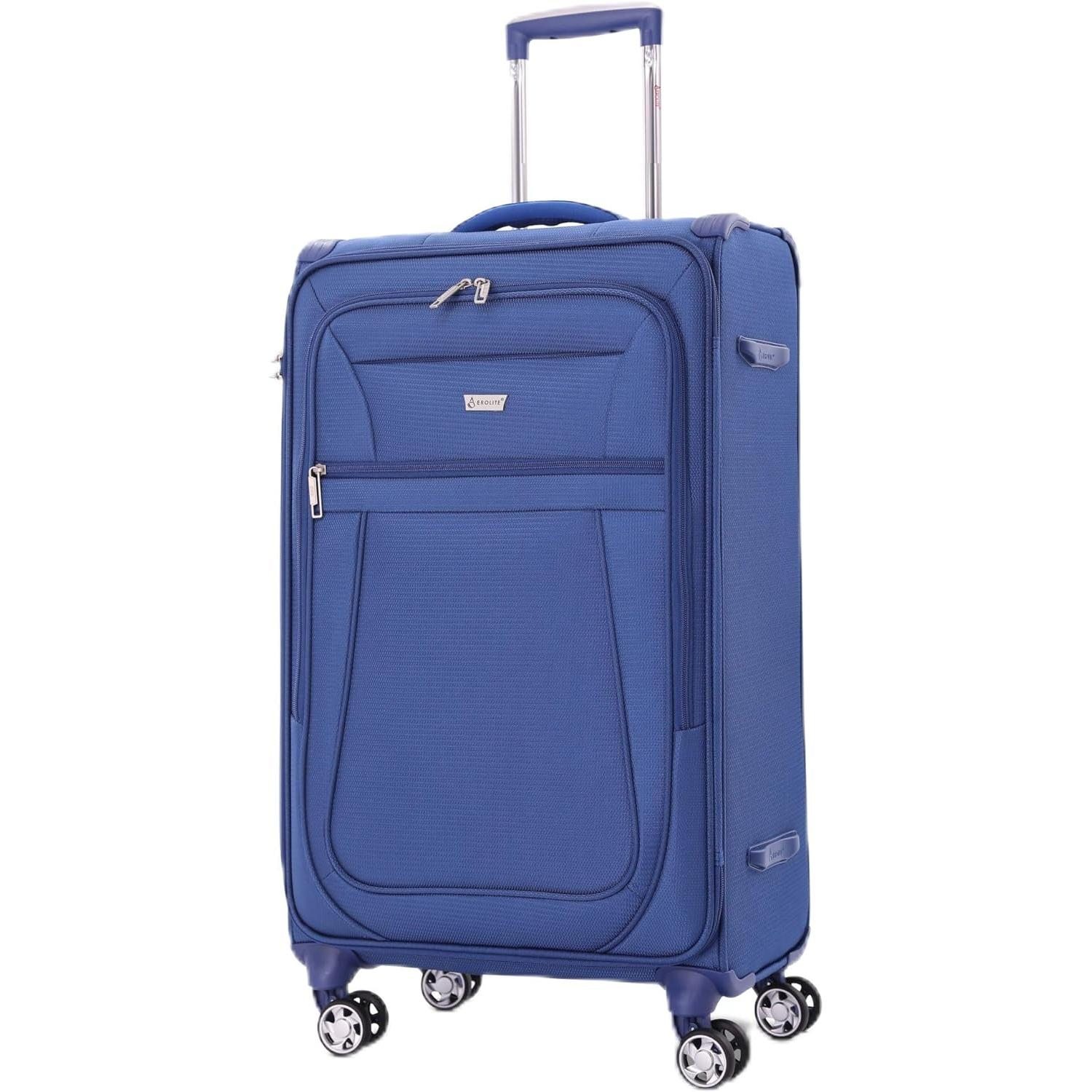 Aerolite Reinforced Super Strong and Light 4 Wheel Lightweight Cabin & Hold Check in Luggage Suitcase, Double-Tube Retractable Trolley Handle, 10 Year Guarantee - Image 43