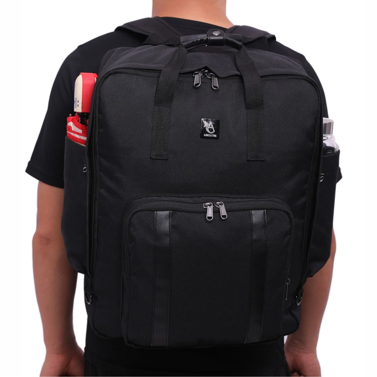 Aerolite 45x36x20cm Easyjet Maximum Eco-Friendly Super Premium Quality Backpack With Removable Small Carry Pouch Recycled Eco-Friendly, Shower-Resistant Cabin Luggage Approved Travel Carry On Flight Rucksack with 10 Year Warranty - Image 12