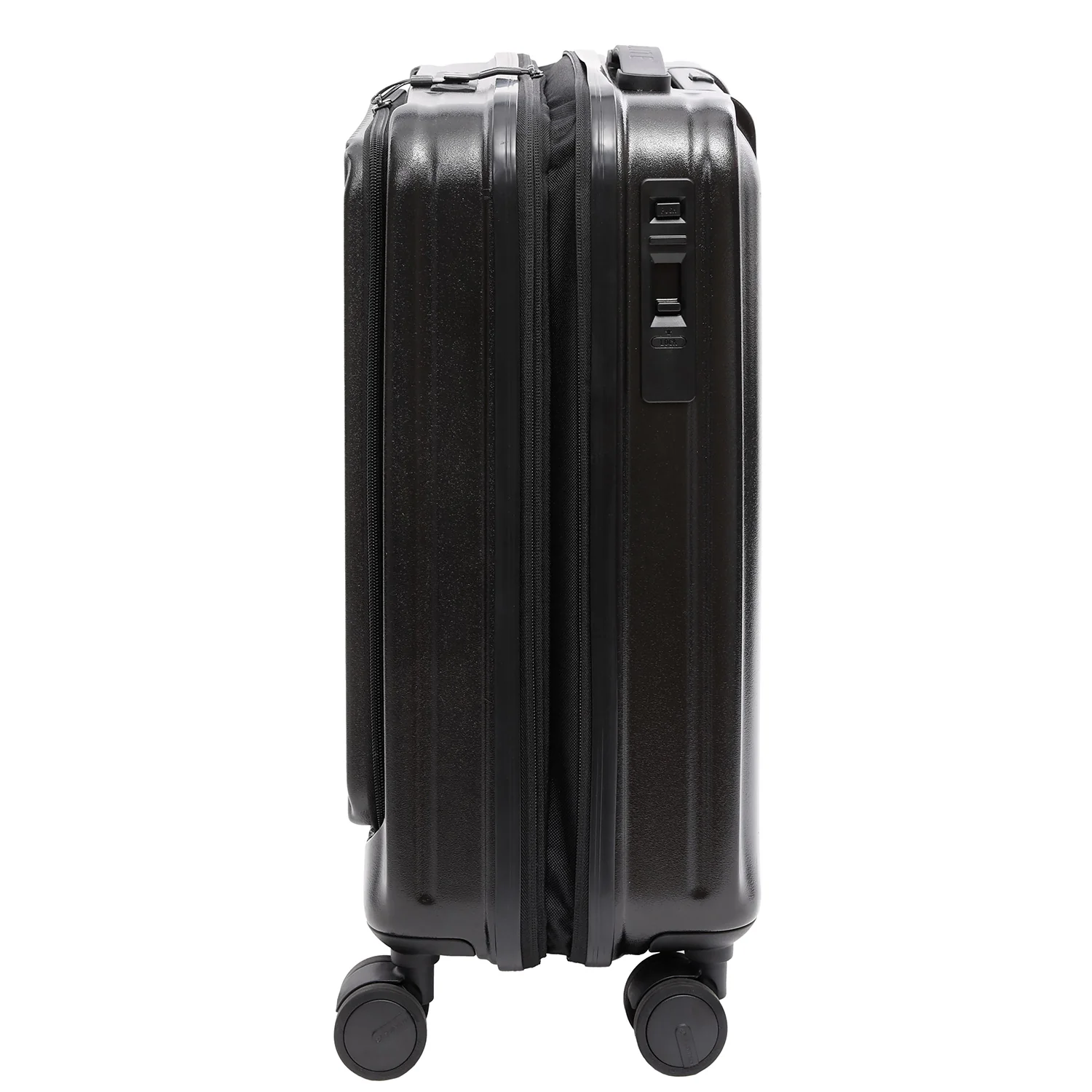 Aerolite M-Lite Smart 21” Cabin Suitcase – Expandable 55x40x20cm to 55x40x23cm, Front Laptop Compartment, Silent Japanese Hinomoto Wheels with Brake Button, Durable Polypropylene, USB Charging & TSA Lock - Image 14