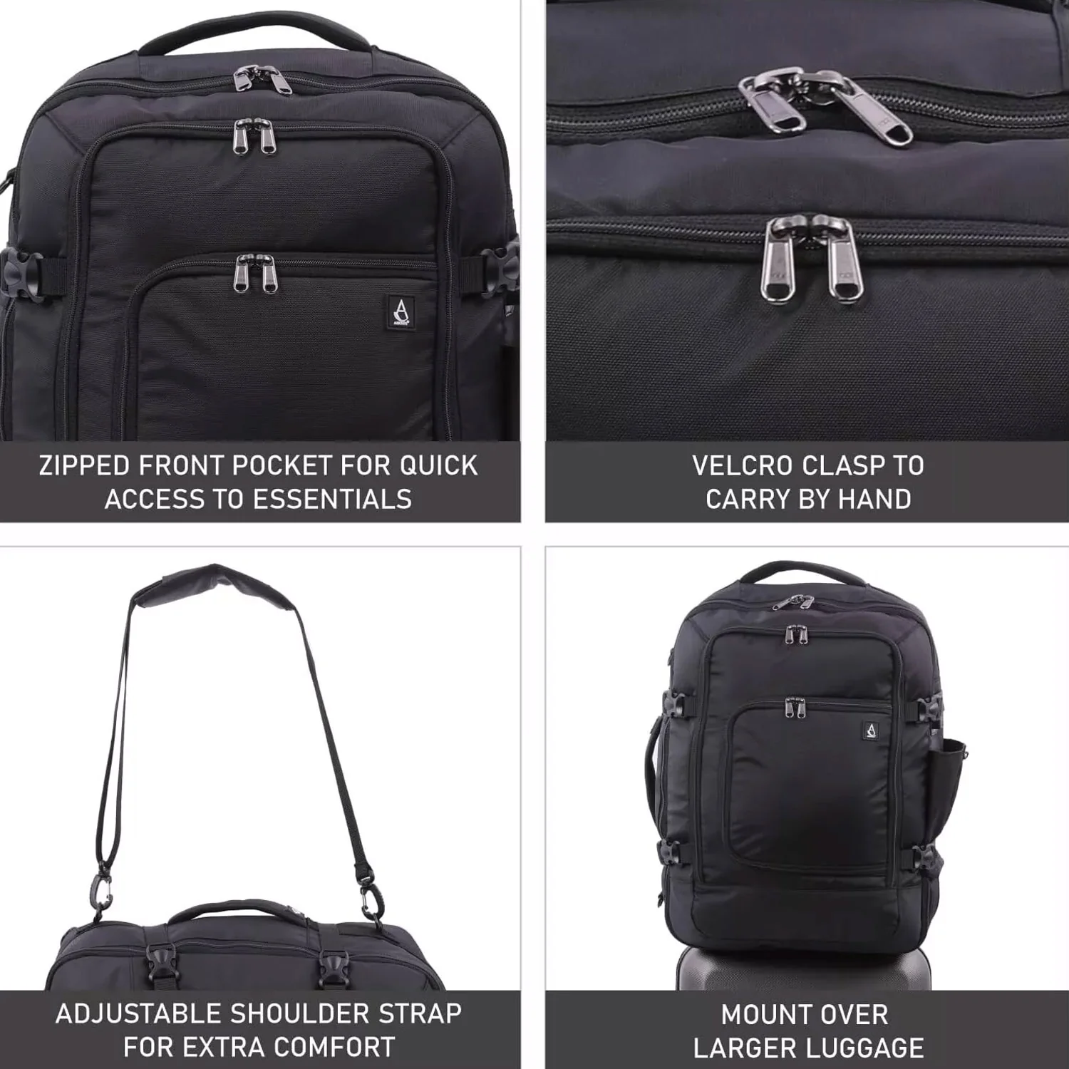 Aerolite Southwest Airlines 16.25" x 13.5" x 8” Max Carry On Cabin Luggage Bag Backpack - Image 4