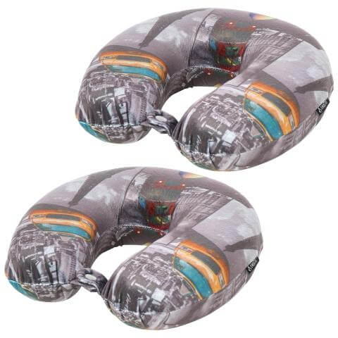 Aerolite Travel Pillow Neck Memory Foam Cushion (x2 Set) - Image 6