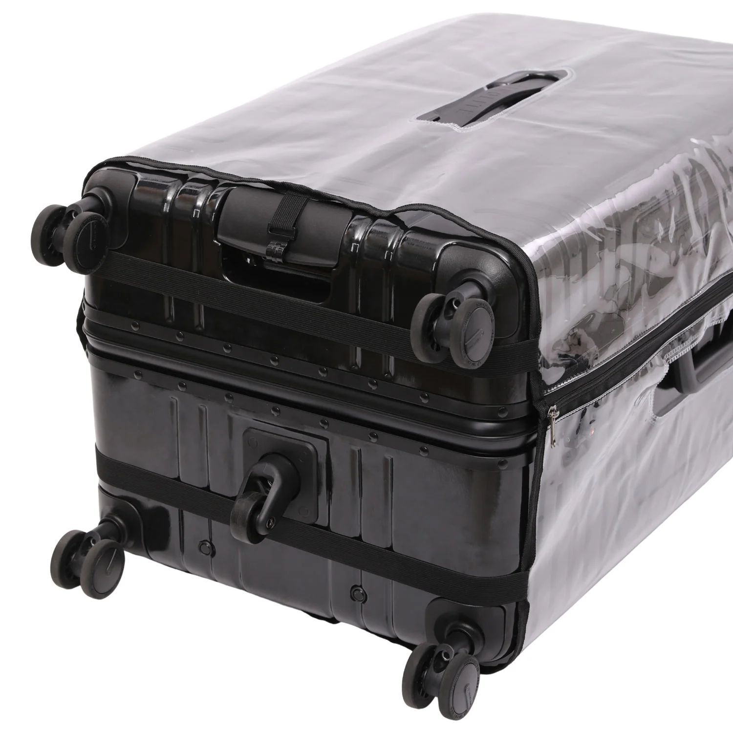 Aerolite Zipperless  Aluminium Frame Trunk, Premium Trunk Suitcase, TSA Latch-Lock, Aluminium Frame, Silent Hinomoto Wheels, 97.6L Large Luggage - Black - Image 10