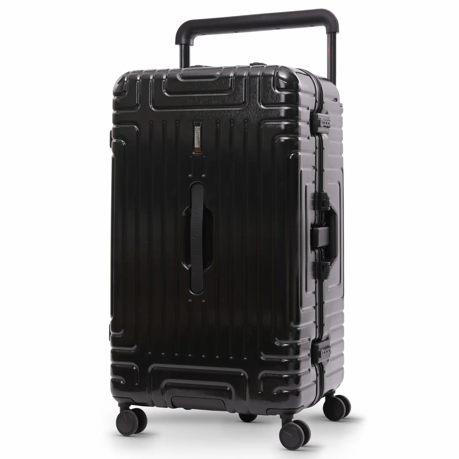 Aerolite Zipperless  Aluminium Frame Trunk, Premium Trunk Suitcase, TSA Latch-Lock, Aluminium Frame, Silent Hinomoto Wheels, 97.6L Large Luggage - Black - Image 11