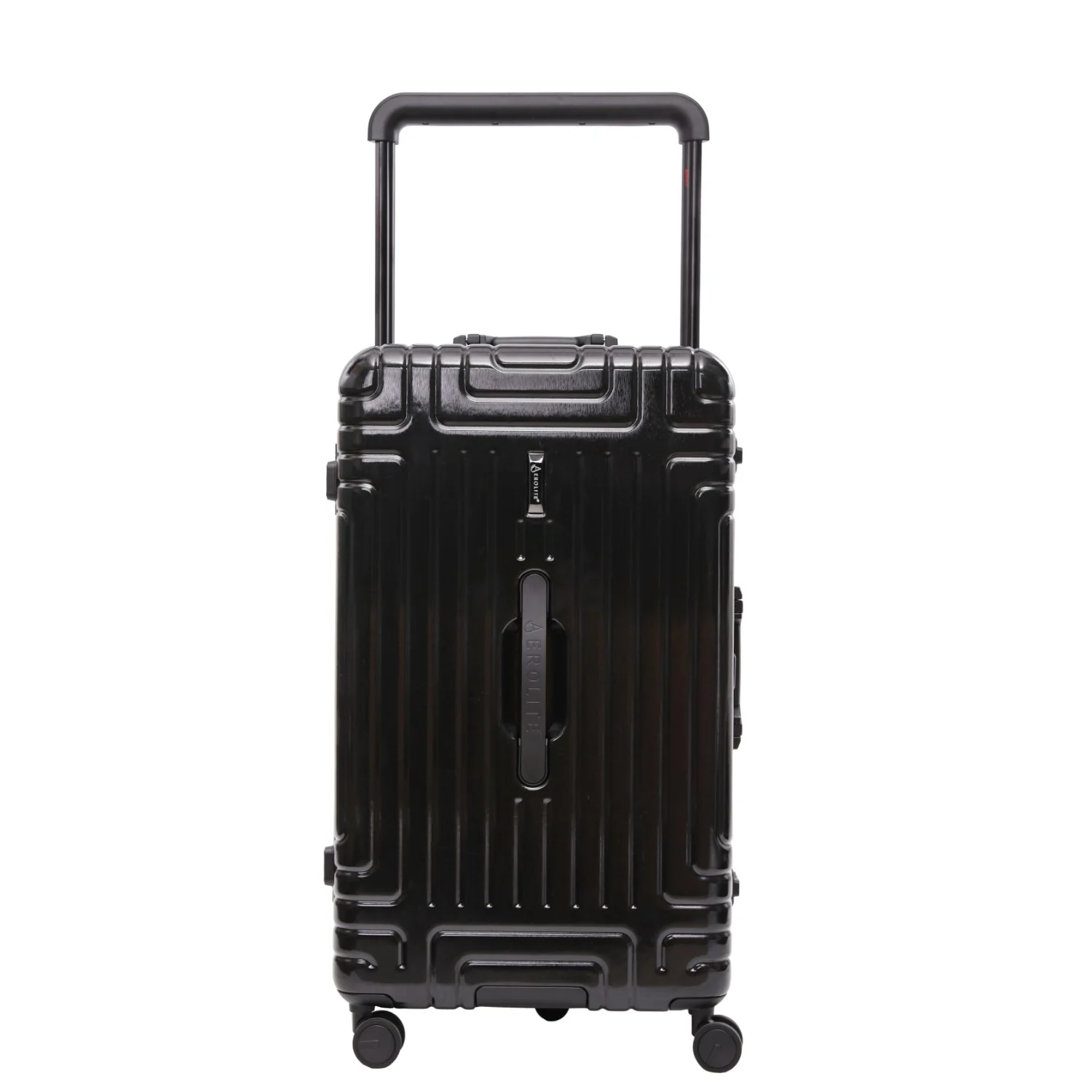 Aerolite Zipperless  Aluminium Frame Trunk, Premium Trunk Suitcase, TSA Latch-Lock, Aluminium Frame, Silent Hinomoto Wheels, 97.6L Large Luggage - Black - Image 12