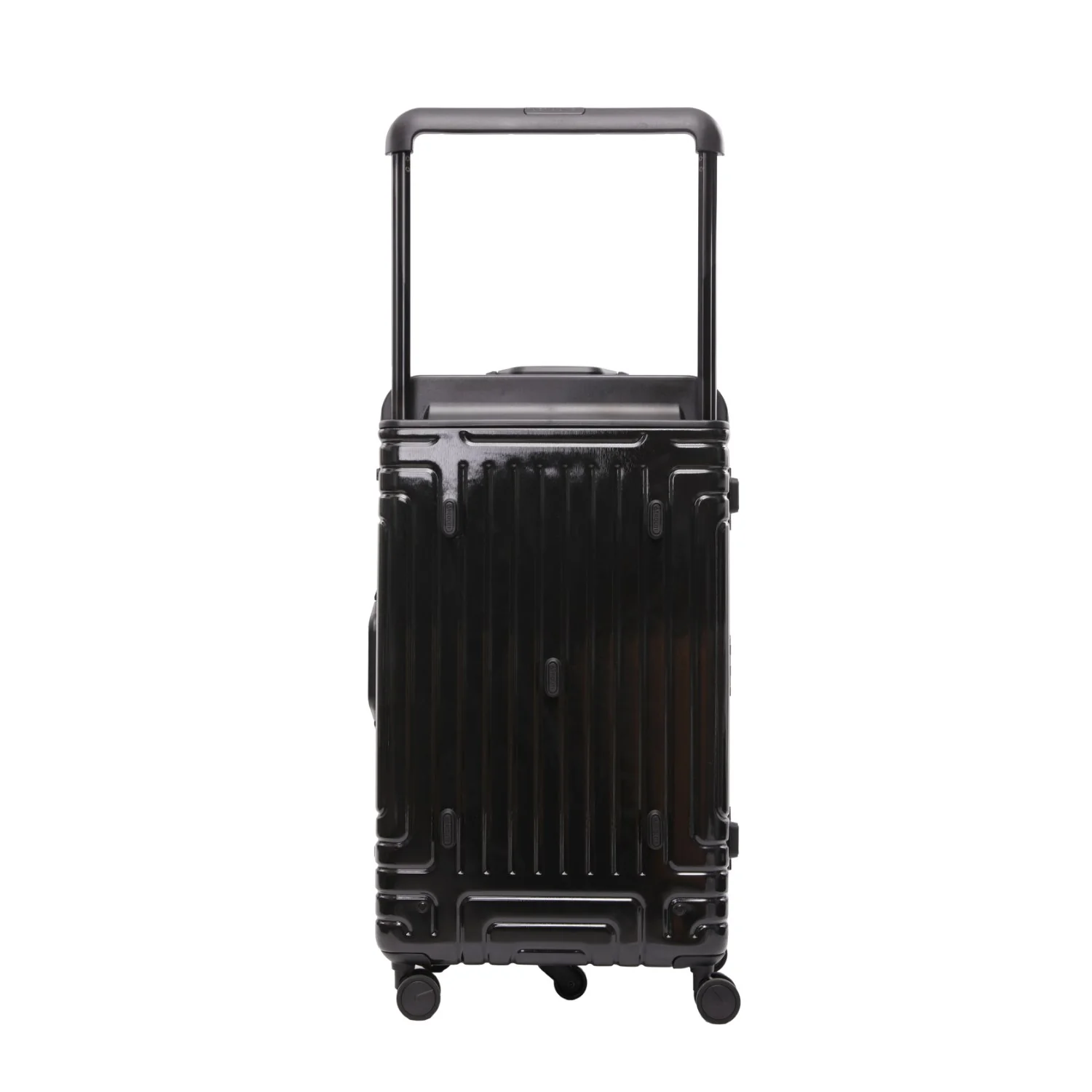 Aerolite Zipperless  Aluminium Frame Trunk, Premium Trunk Suitcase, TSA Latch-Lock, Aluminium Frame, Silent Hinomoto Wheels, 97.6L Large Luggage - Black - Image 13