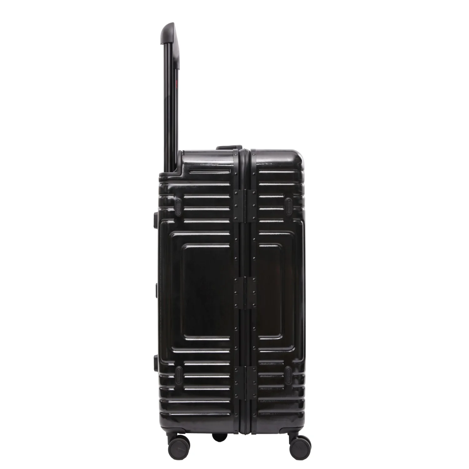 Aerolite Zipperless  Aluminium Frame Trunk, Premium Trunk Suitcase, TSA Latch-Lock, Aluminium Frame, Silent Hinomoto Wheels, 97.6L Large Luggage - Black - Image 16