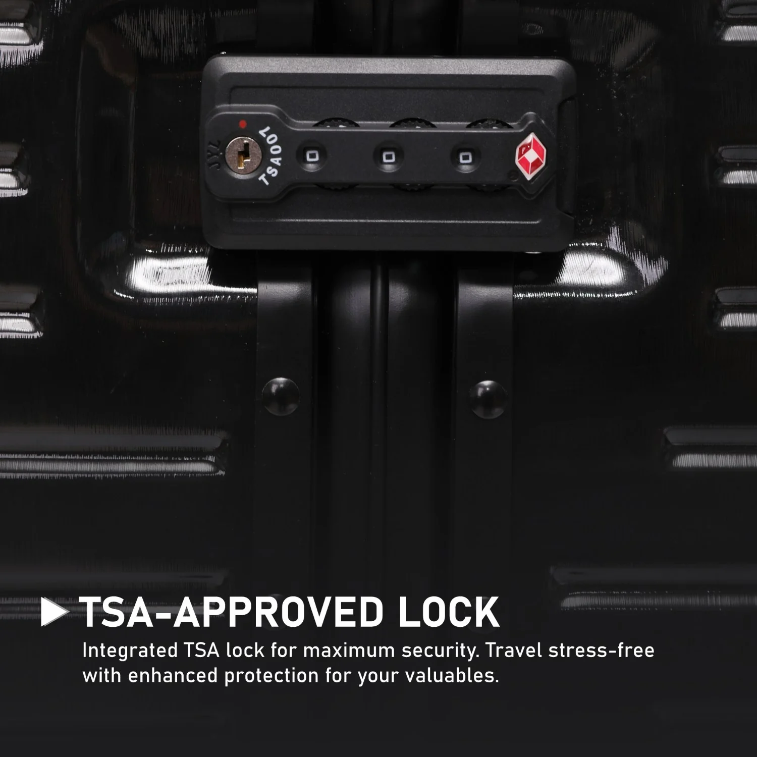 Aerolite Zipperless  Aluminium Frame Trunk, Premium Trunk Suitcase, TSA Latch-Lock, Aluminium Frame, Silent Hinomoto Wheels, 97.6L Large Luggage - Black - Image 7