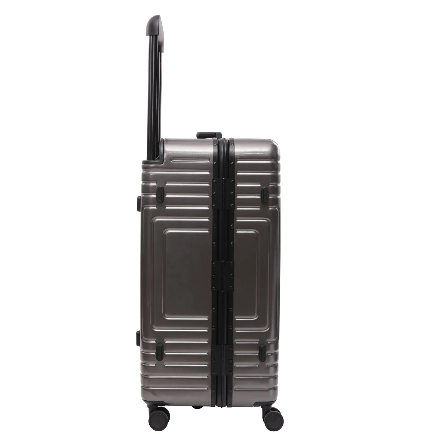 Aerolite Zipperless  Aluminium Frame Trunk, Premium Trunk Suitcase, TSA Latch-Lock, Aluminium Frame, Silent Hinomoto Wheels, 97.6L Large Luggage - Charcoal - Image 15