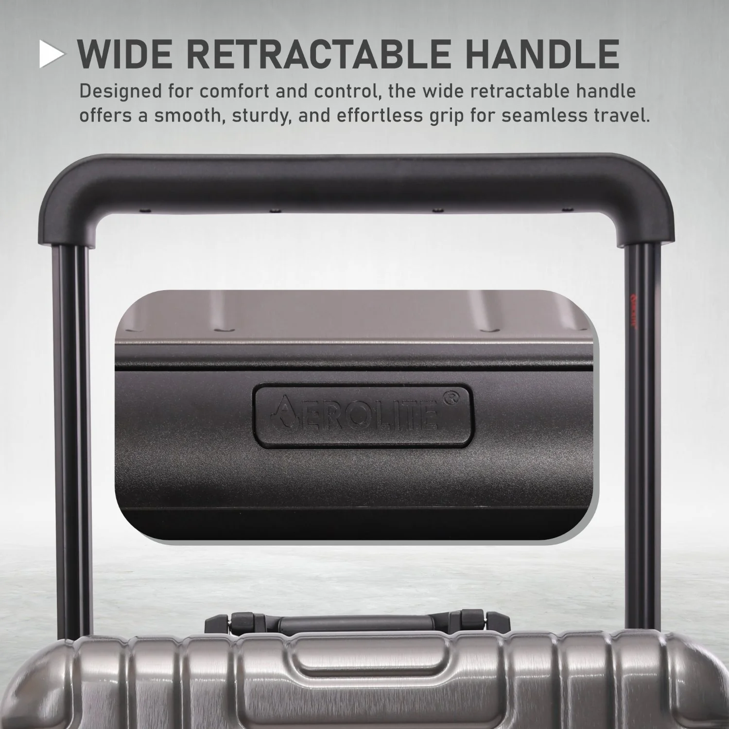 Aerolite Zipperless  Aluminium Frame Trunk, Premium Trunk Suitcase, TSA Latch-Lock, Aluminium Frame, Silent Hinomoto Wheels, 97.6L Large Luggage - Charcoal - Image 6